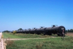 Stored Tank Cars.
